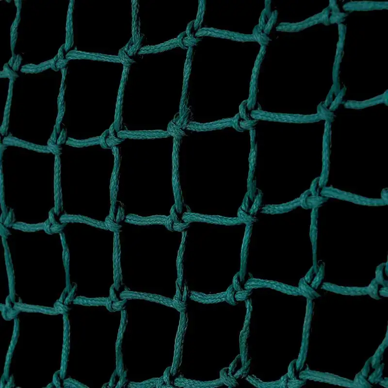 Garware construction safety net with 50 MM hole and green HDPE mesh for site safety and debris control