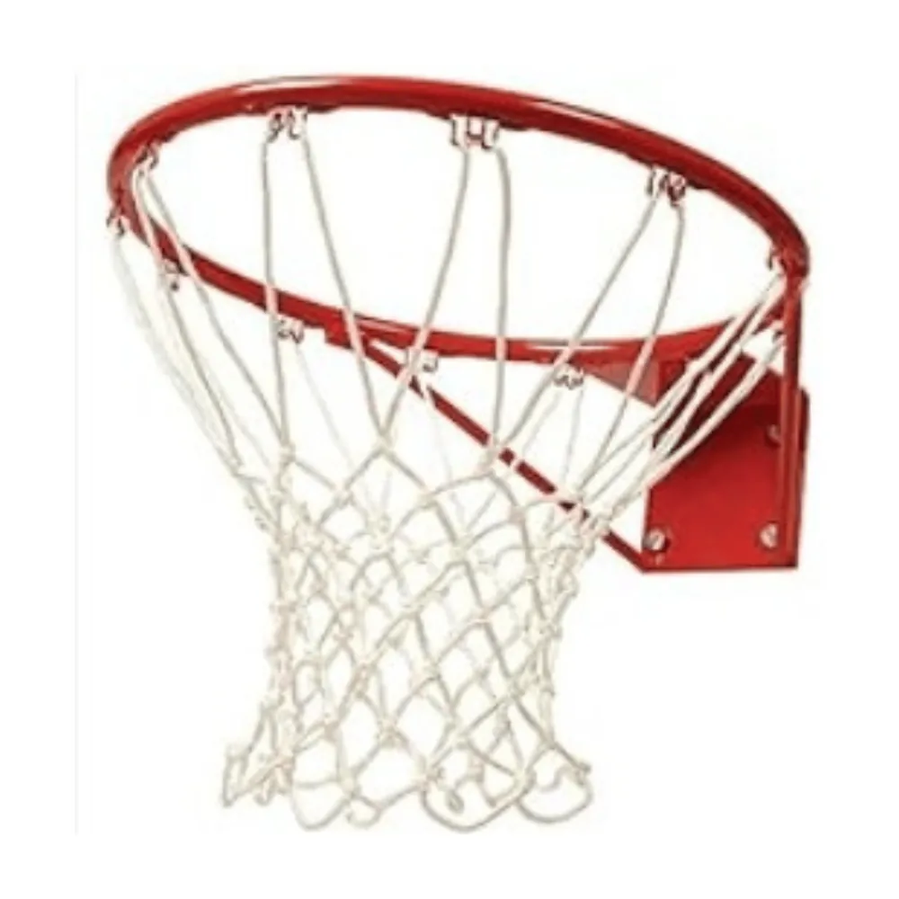 Garware Sportiva basketball net attached to hoop for indoor and outdoor basketball court use